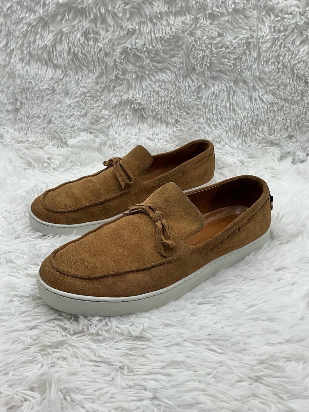 Allen Edmonds Santa Rosa Loafers Size 8.5D Tan Suede Slip-On